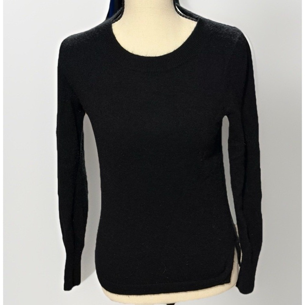 J Crew Womens Black 100% Cashmere Pullover Crew Neck Sweater Size XSβ